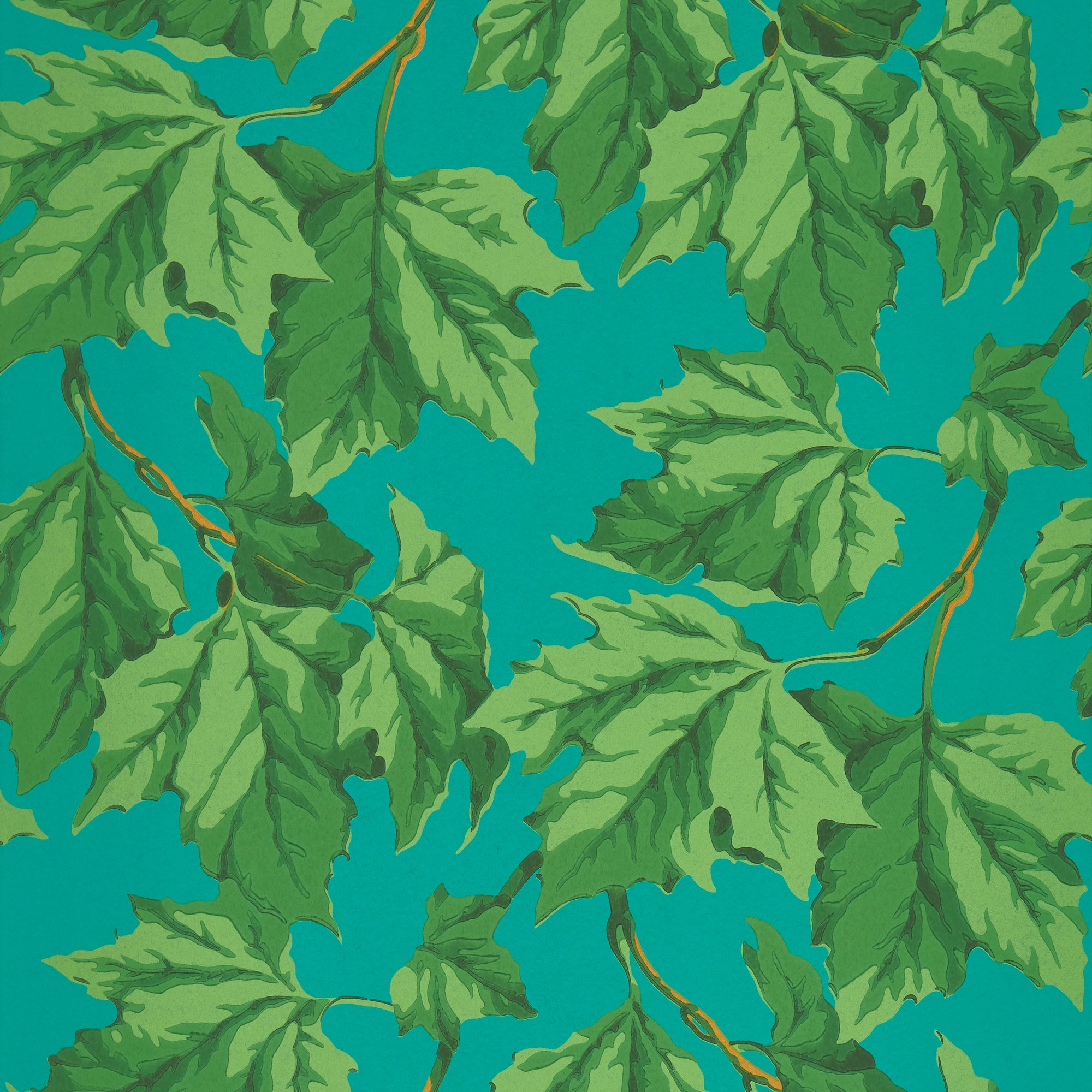 Dappled Leaf Wallpaper 113047 By Harlequin X Sophie Robinson In Emerald Teal